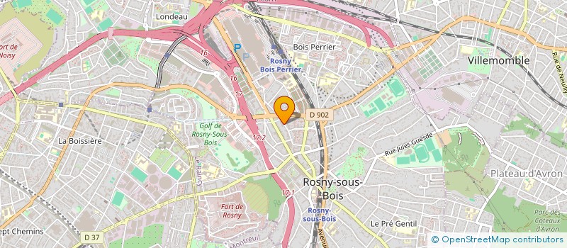 localisation de l'entreprise COMITE LOCAL POUR LE LOGEMENT AUTONOME DES JEUNES DE SEINE SAINT DENIS à ROSNY-SOUS-BOIS