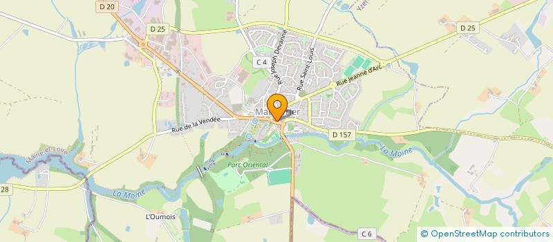 localisation de l'entreprise COMITE LOISIR ANIMATION MAULEVRIER  MAULEVRIER