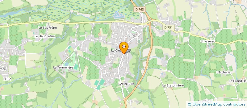 localisation de l'entreprise COMITE - LOISIRS - FUILETAIS à MONTREVAULT-SUR-EVRE