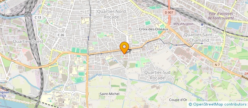 localisation de l'entreprise COMITE LOISIRS INITIATIVES ROCADE à AVIGNON