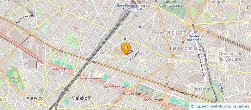 localisation de l'entreprise COMITE LUTTE CONTRE GLAUCOME  PARIS