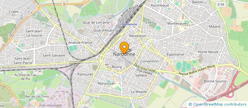 localisation de l'entreprise COMITE MANIF CULTURELLES VILLE NARBONNE à NARBONNE