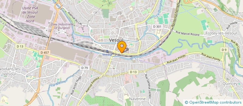 localisation de l'entreprise COMITE MEDICAL PARITAIRE LOCAL  VESOUL