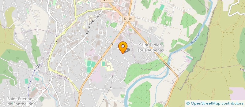 localisation de l'entreprise COMITE METEOROLOGIQUE DEPARTEMENTAL  AUBENAS