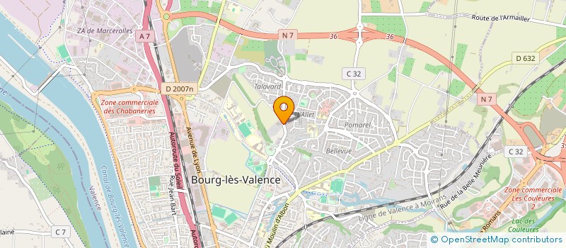 localisation de l'entreprise COMITE METEOROLOGIQUE DROME ARDECHE à BOURG-LES-VALENCE