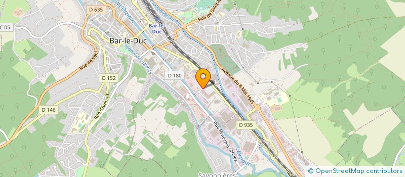 localisation de l'entreprise COMITE MEUSE DE HANDBALL à BAR-LE-DUC