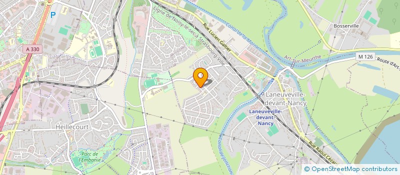 localisation de l'entreprise COMITE MISS 15/17 MEURTHE ET MOSELLE  LANEUVEVILLE-DEVANT-NANCY