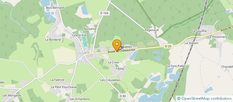 localisation de l'entreprise COMITE MISS AUVERGNE/CENTRE VAL DE LOIRE à LUANT