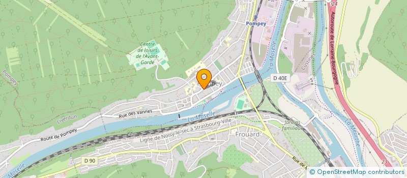 localisation de l'entreprise COMITE MISS EXCELLENCE LORRAINE  POMPEY