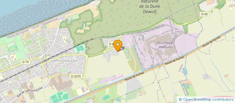 localisation de l'entreprise COMITE MISS FLANDRE  LEFFRINCKOUCKE