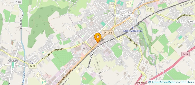 localisation de l'entreprise COMITE MISS ISERE  SAINT-MARCELLIN