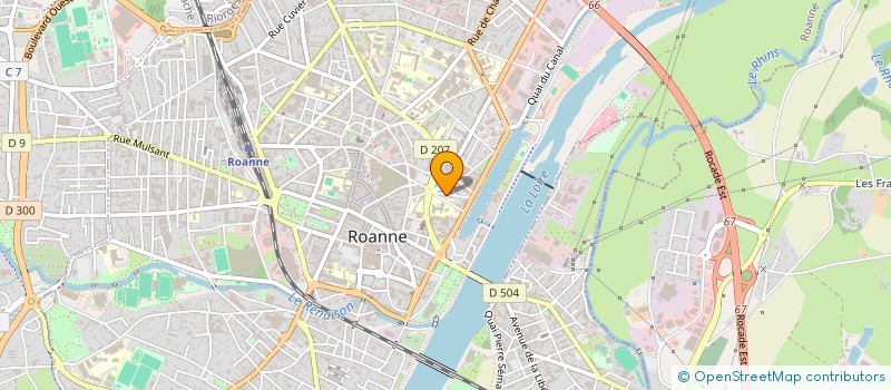 localisation de l'entreprise COMITE MISS LOIRE  ROANNE