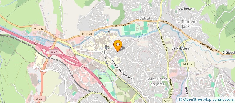 localisation de l'entreprise COMITE MISS PAYS STEPHANOIS.  SAINT-PRIEST-EN-JAREZ