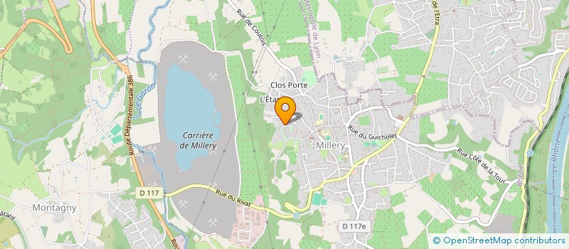 localisation de l'entreprise COMITE MISS PETITE UNIVERSE RHONE-ALPES  MILLERY