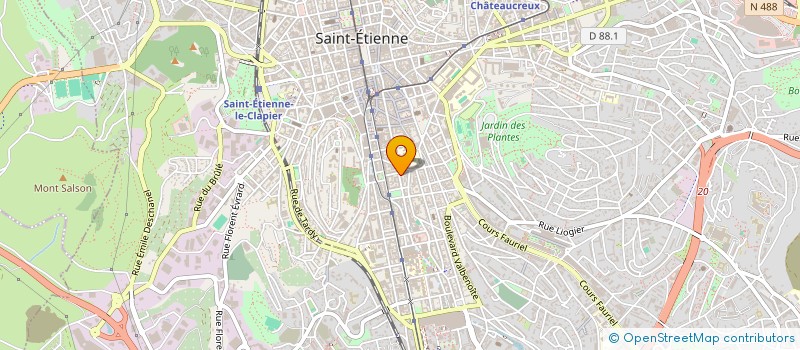 localisation de l'entreprise COMITE MISS SAINT ETIENNE  SAINT-ETIENNE