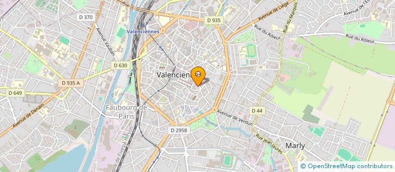 localisation de l'entreprise COMITE MISS VALENCIENNOIS  VALENCIENNES