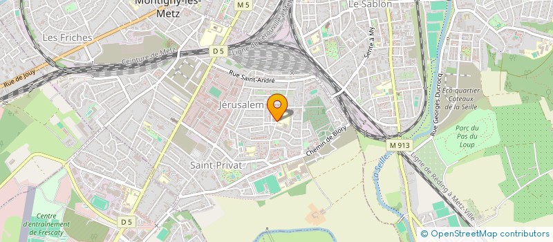 localisation de l'entreprise COMITE MIXTE PRODUCTION METZ LORRAINE  MONTIGNY LES METZ