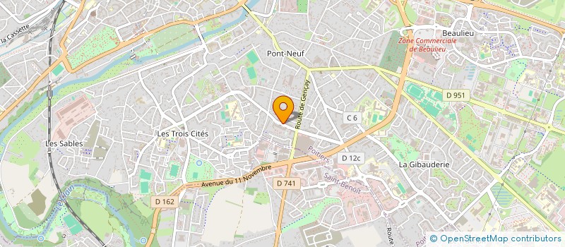localisation de l'entreprise COMITE MONTAGNE ROCHER  POITIERS