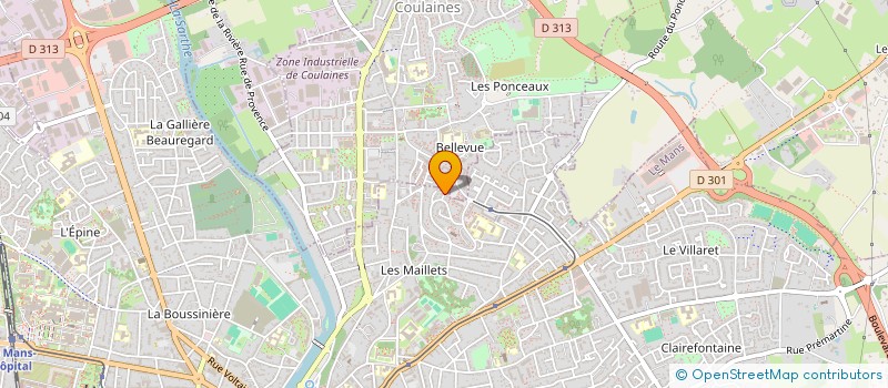 localisation de l'entreprise COMITE MOTOCYCLISTE DEPARTEMENTAL DE LA SARTHE  PARIGNE-L'EVEQUE