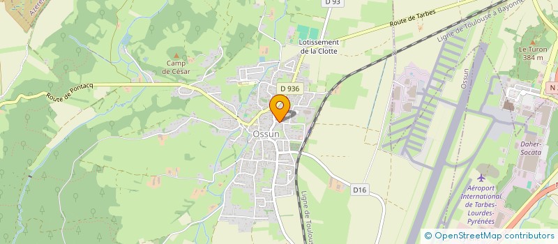 localisation de l'entreprise COMITE MOTOCYCLISTE DEPARTEMENTAL HAUTES-PYRENEES  OSSUN