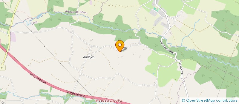 localisation de l'entreprise COMITE MUNICIPAL DES FETES D AUDEJOS  LACQ