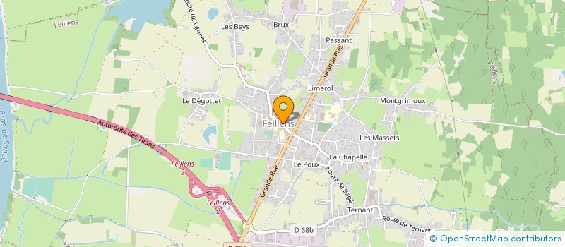 localisation de l'entreprise COMITE MUNICIPAL DES FETES DE FEILLENS à FEILLENS