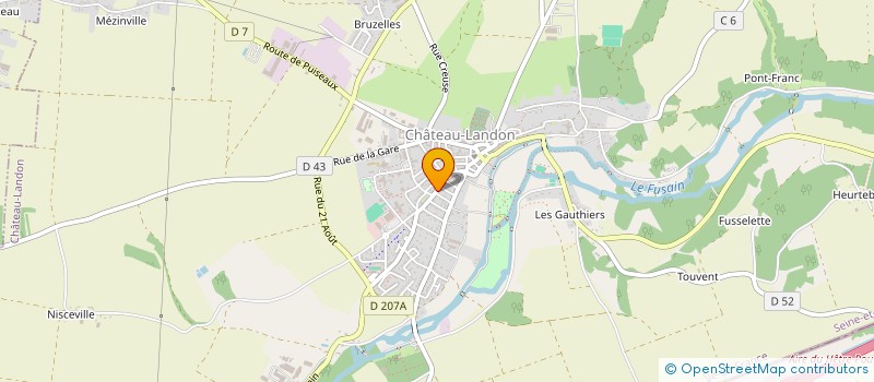 localisation de l'entreprise COMITE MUNICIPAL DES FETES DE LA MADELEINE SUR LOING  LA MADELEINE-SUR-LOING