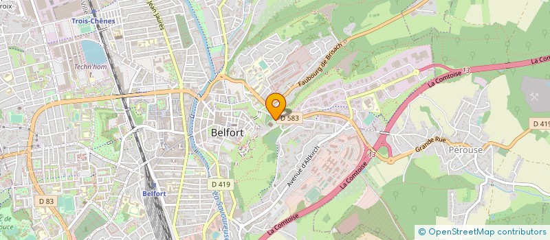 localisation de l'entreprise COMITE MUSULMANS TERRITOIRE DE BELFORT à BELFORT