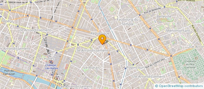 localisation de l'entreprise COMITE NAT PROPAG MAROQUINERIE à PARIS