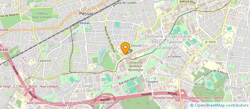 localisation de l'entreprise COMITE NATIO FORMATION MICROELECTRONIQUE à PESSAC