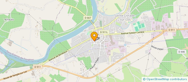 localisation de l'entreprise COMITE NATIONAL DE LIAISON DES HARKIS  SAINTE-LIVRADE-SUR-LOT