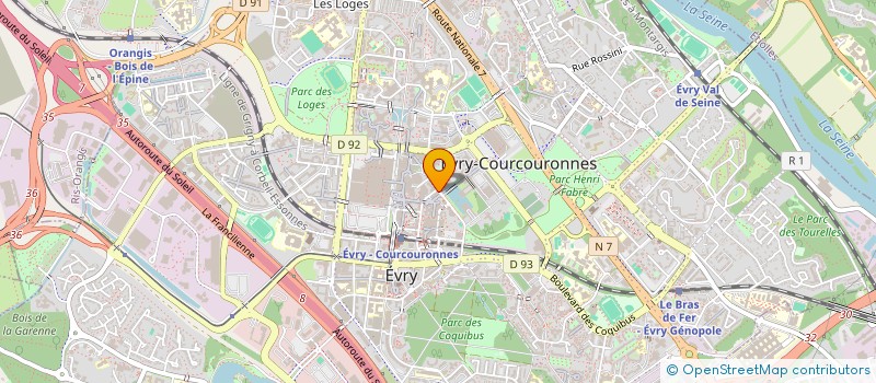 localisation de l'entreprise COMITE NATIONAL DES JEUX FRANCOPHONIE à EVRY-COURCOURONNES
