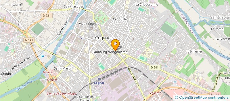 localisation de l'entreprise COMITE NATIONAL DU PINEAU à COGNAC