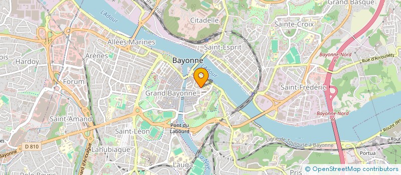 localisation de l'entreprise COMITE NATIONAL FRANCAIS LUTTE KOURACH à BAYONNE