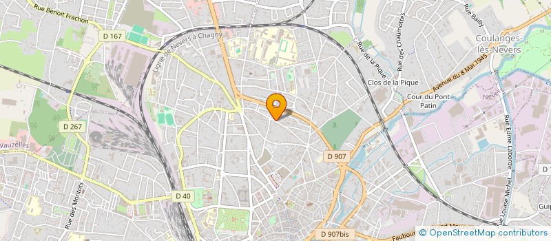 localisation de l'entreprise COMITE NIVERNAIS JEUNESSE AU PLEIN AIR à NEVERS