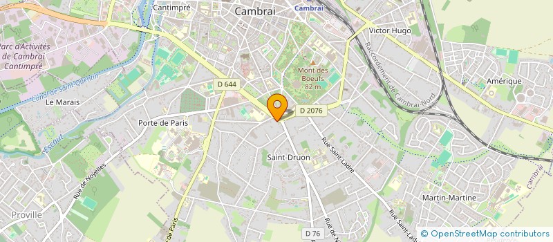 localisation de l'entreprise COMITE OECUMENIQUE DU CAMBRESIS D ENTRAIDE AUX REFUGIES (C.O.C.E.R.)  CAMBRAI