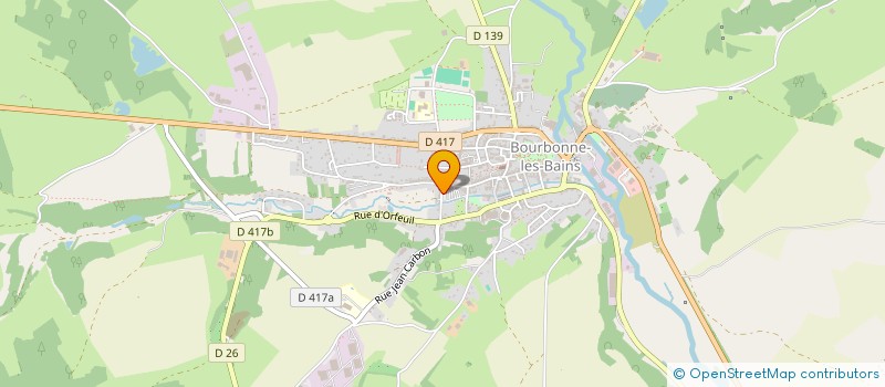 localisation de l'entreprise COMITE OEUVRE SOCIAL EMPLOYE MUNIC BOURB à BOURBONNE-LES-BAINS
