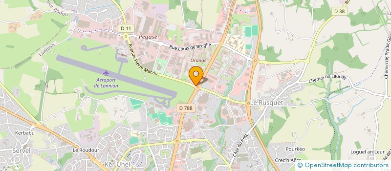 localisation de l'entreprise COMITE OEUVRE SOCIALE C N E T à LANNION
