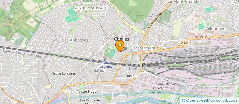 localisation de l'entreprise COMITE OEUVRES SOCIAL CHELLES à CHELLES