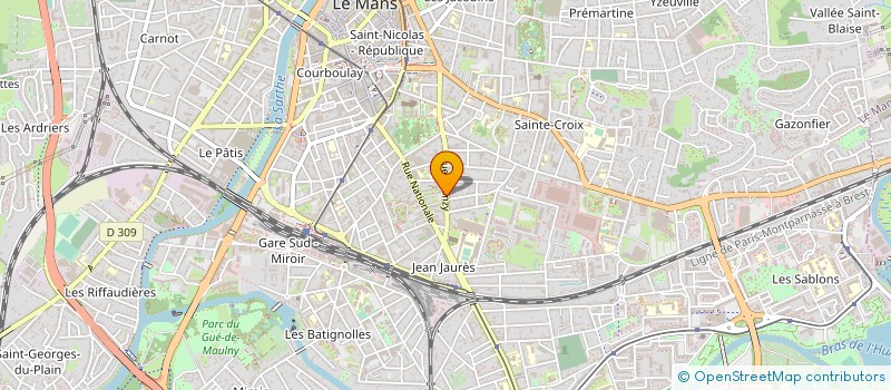 localisation de l'entreprise COMITE OEUVRES SOCIALES AGENT SIDERM à LE MANS
