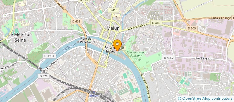 localisation de l'entreprise COMITE OEUVRES SOCIALES CTRE DETENTION à MELUN