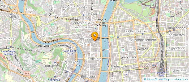 localisation de l'entreprise COMITE OEUVRES SOCIALES LYON à LYON