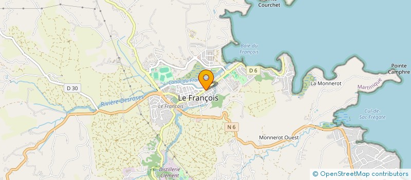 localisation de l'entreprise COMITE OEUVRES SOCIALES MUNICIP FRANCOIS à LE FRANCOIS