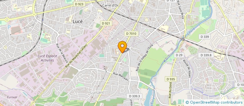 localisation de l'entreprise COMITE OEUVRES SOCIALES PERS FPT 28 à LUISANT