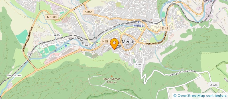 localisation de l'entreprise COMITE OEUVRES SOCIALES PERS JUSTICE LOZERE à MENDE