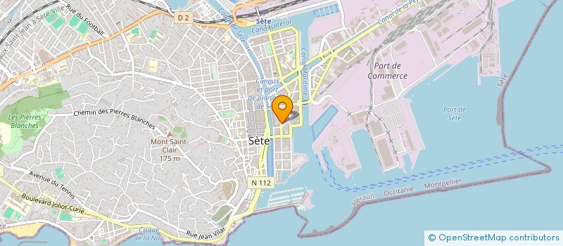 localisation de l'entreprise COMITE OEUVRES SOCIALES PERS.VILLE SETE à SETE