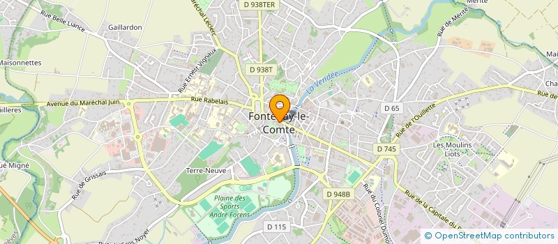 localisation de l'entreprise COMITE OEUVRES SOCIALES PERSONN COMMUNAL à FONTENAY-LE-COMTE