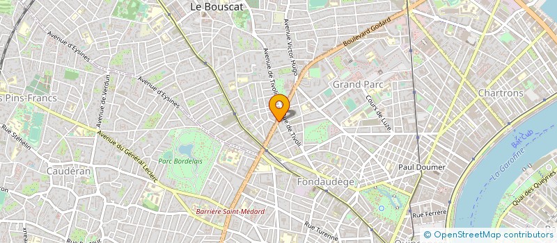 localisation de l'entreprise COMITE OEUVRES SOCIALES PERSONNEL SDIS à BORDEAUX