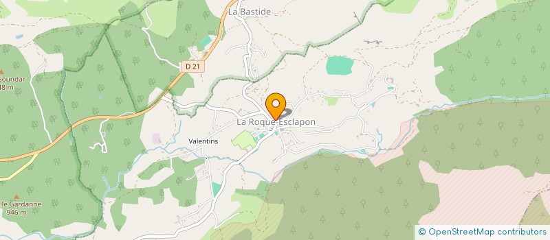 localisation de l'entreprise COMITE OFFICIEL DES FETES  LA ROQUE-ESCLAPON