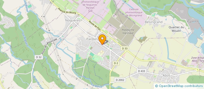 localisation de l'entreprise COMITE OFFICIEL DES FETES DE PARDIES  PARDIES